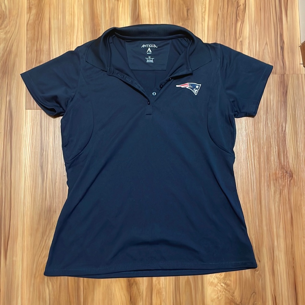 Navy blue Patriots polo